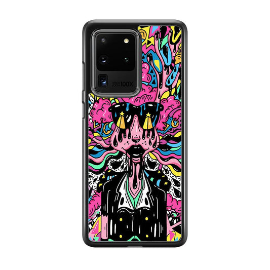 The Melted Lady Samsung Galaxy S20 Ultra Case-Rubber Black (2D Case)-Oxvistore