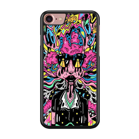The Melted Lady iPhone 8 Case-Rubber Black (2D Case)-Oxvistore