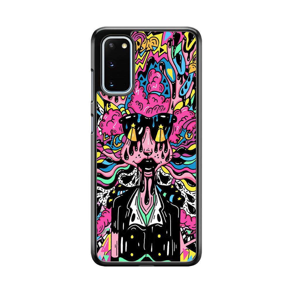 The Melted Lady Samsung Galaxy S20 Case-Rubber Black (2D Case)-Oxvistore