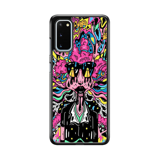 The Melted Lady Samsung Galaxy S20 Case-Rubber Black (2D Case)-Oxvistore