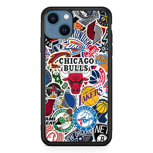 The NBA Clubs Afiliation iPhone 15 Plus Case-Rubber White (2D Case)-Oxvistore
