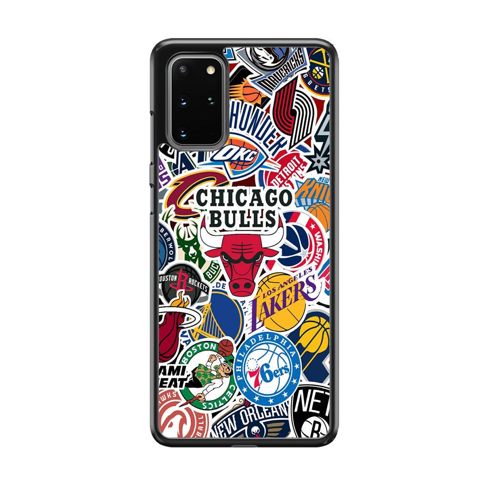 The NBA Clubs Afiliation Samsung Galaxy S20 Plus Case-Rubber White (2D Case)-Oxvistore