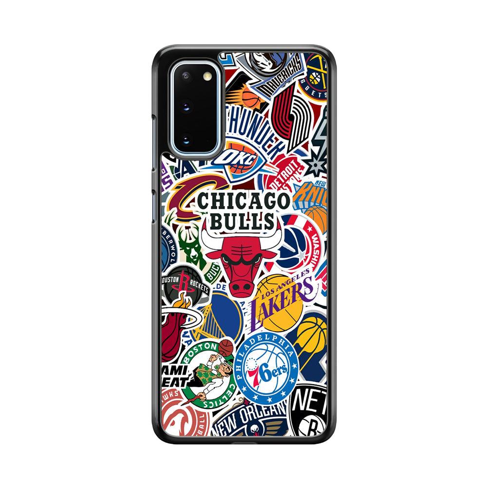 The NBA Clubs Afiliation Samsung Galaxy S20 Case-Rubber White (2D Case)-Oxvistore