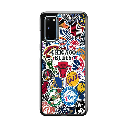The NBA Clubs Afiliation Samsung Galaxy S20 Case-Rubber White (2D Case)-Oxvistore