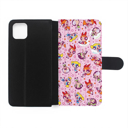 The Powerpuff Girls Cute Pattern Flip Wallet Phone Case-Oxvistore