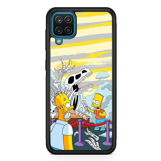 The Simpson Dad and Son Problems Samsung Galaxy A12 Case-Oxvistore