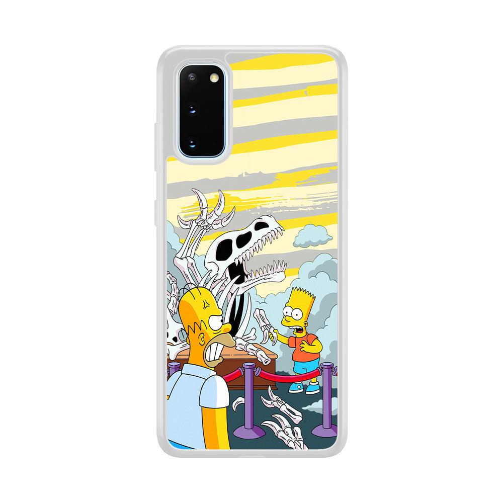 The Simpson Dad and Son Problems Samsung Galaxy S20 Case-Oxvistore