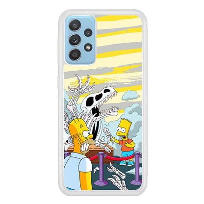 The Simpson Dad and Son Problems Samsung Galaxy A72 Case-Oxvistore