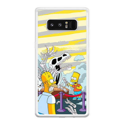 The Simpson Dad and Son Problems Samsung Galaxy Note 8 Case-Oxvistore