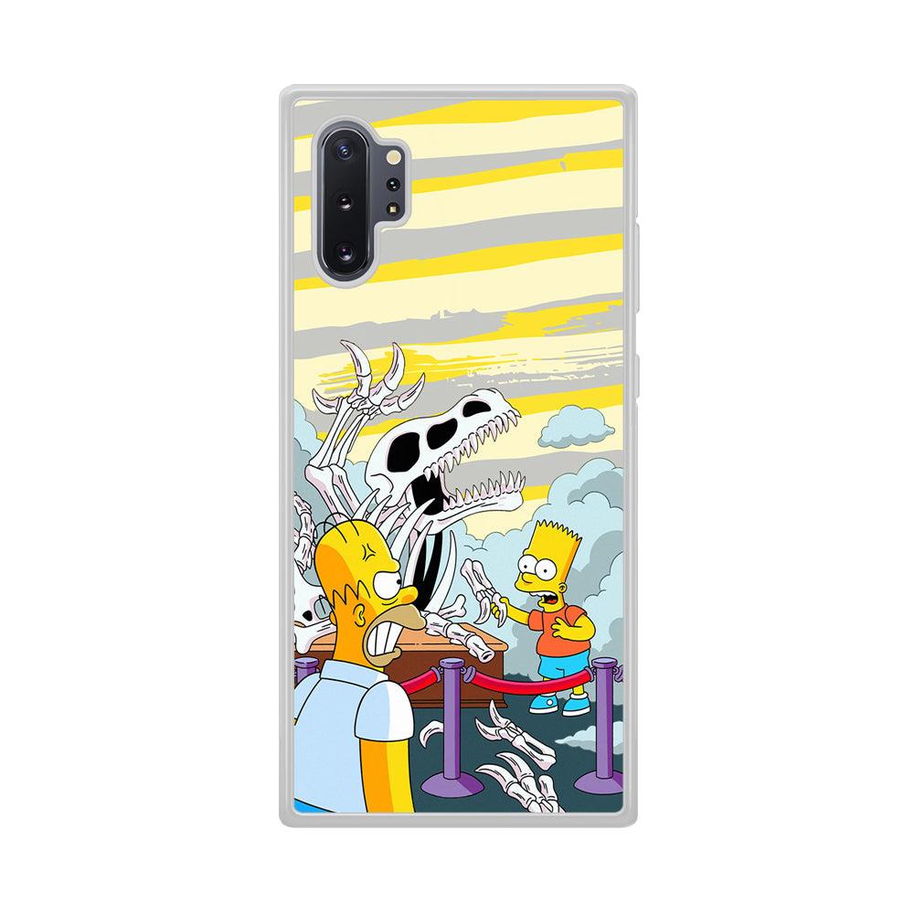 The Simpson Dad and Son Problems Samsung Galaxy Note 10 Plus Case-Oxvistore