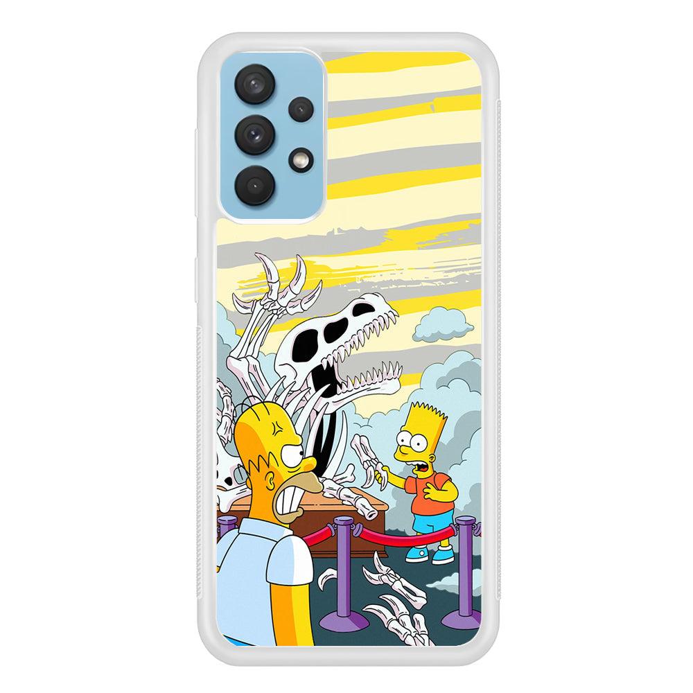 The Simpson Dad and Son Problems Samsung Galaxy A32 Case-Oxvistore