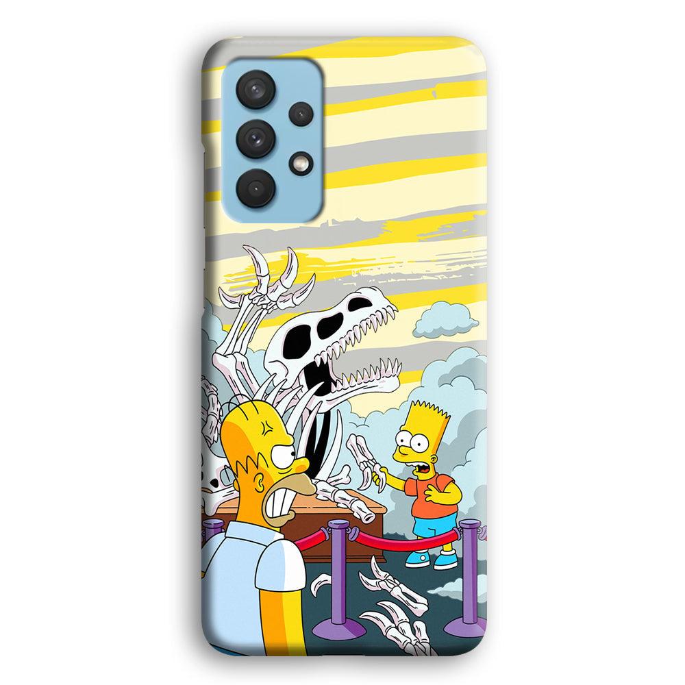 The Simpson Dad and Son Problems Samsung Galaxy A32 Case-Oxvistore