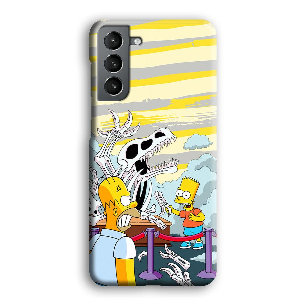 The Simpson Dad and Son Problems Samsung Galaxy S21 Case-Oxvistore