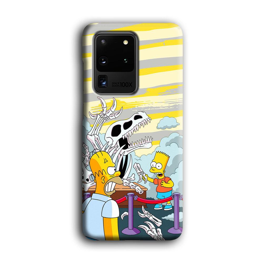 The Simpson Dad and Son Problems Samsung Galaxy S20 Ultra Case-Oxvistore