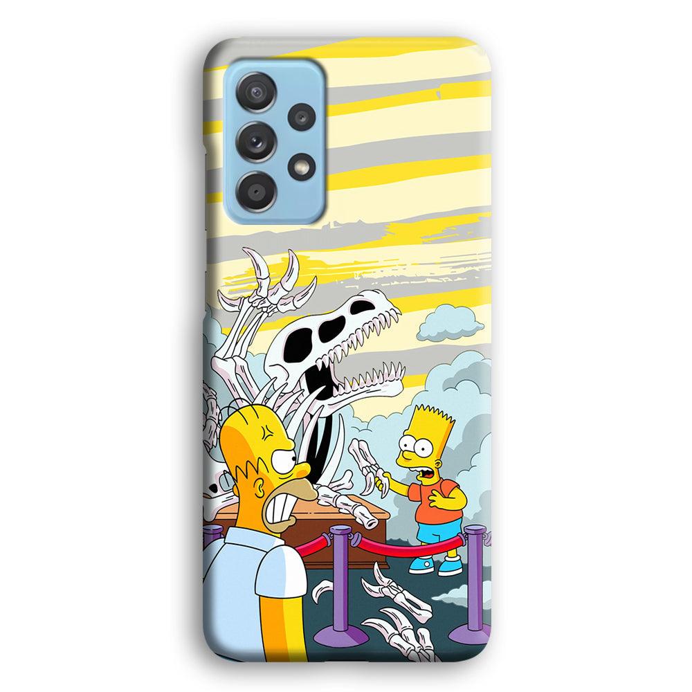 The Simpson Dad and Son Problems Samsung Galaxy A52 Case-Oxvistore