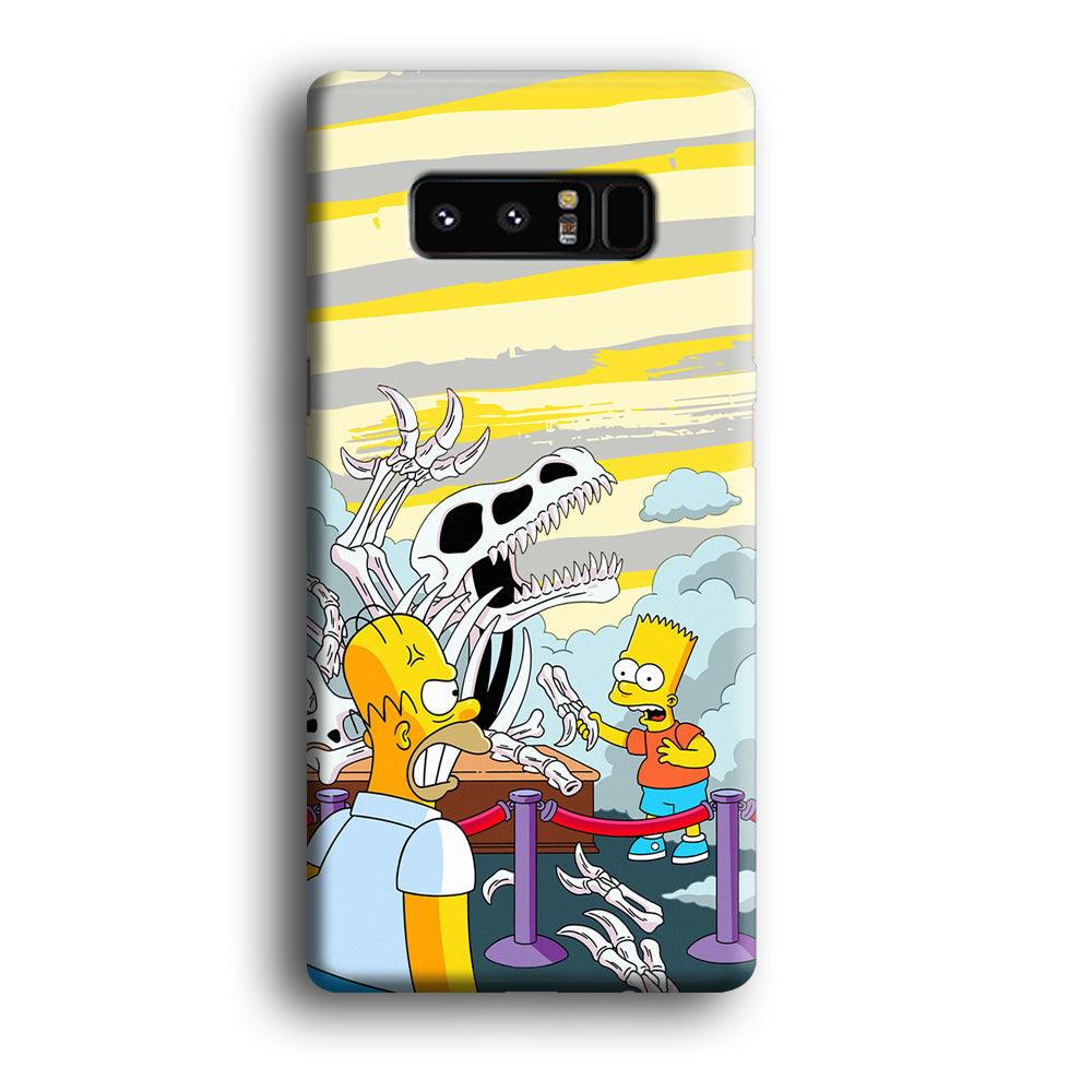 The Simpson Dad and Son Problems Samsung Galaxy Note 8 Case-Oxvistore