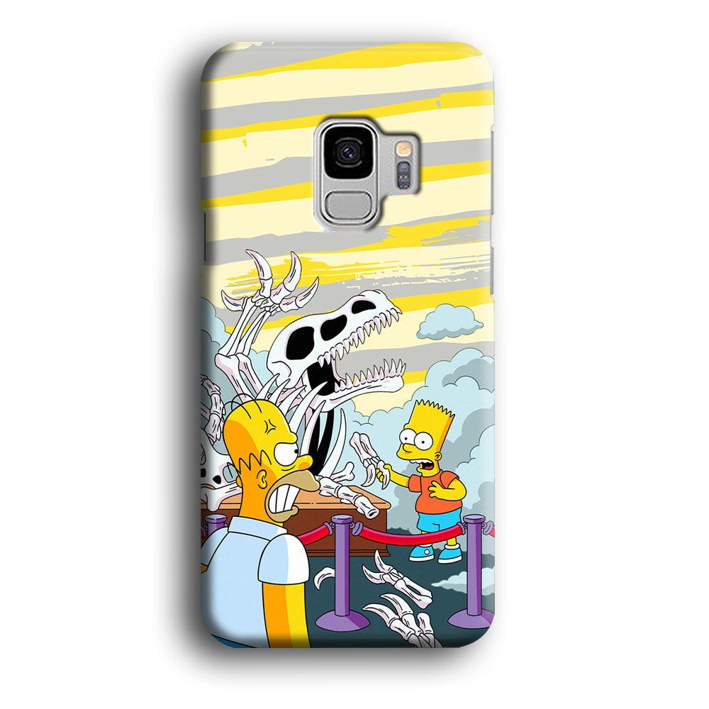 The Simpson Dad and Son Problems Samsung Galaxy S9 Case-Oxvistore