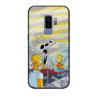 The Simpson Dad and Son Problems Samsung Galaxy S9 Plus Case-Oxvistore