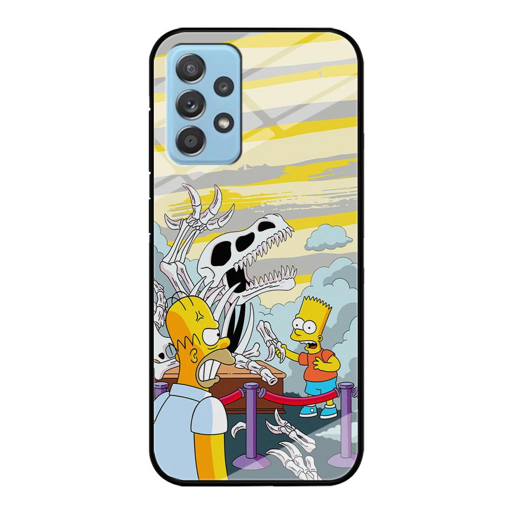 The Simpson Dad and Son Problems Samsung Galaxy A52 Case-Oxvistore