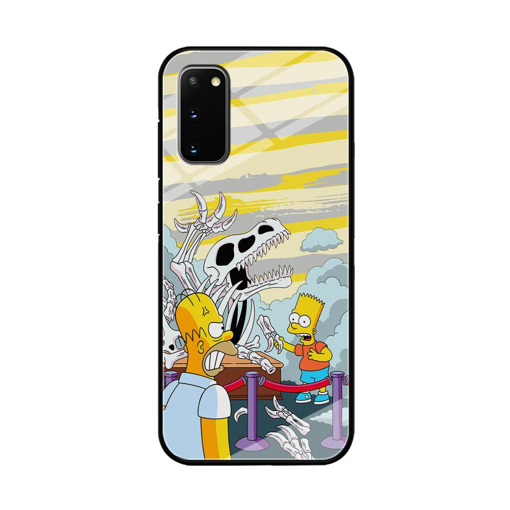 The Simpson Dad and Son Problems Samsung Galaxy S20 Case-Oxvistore