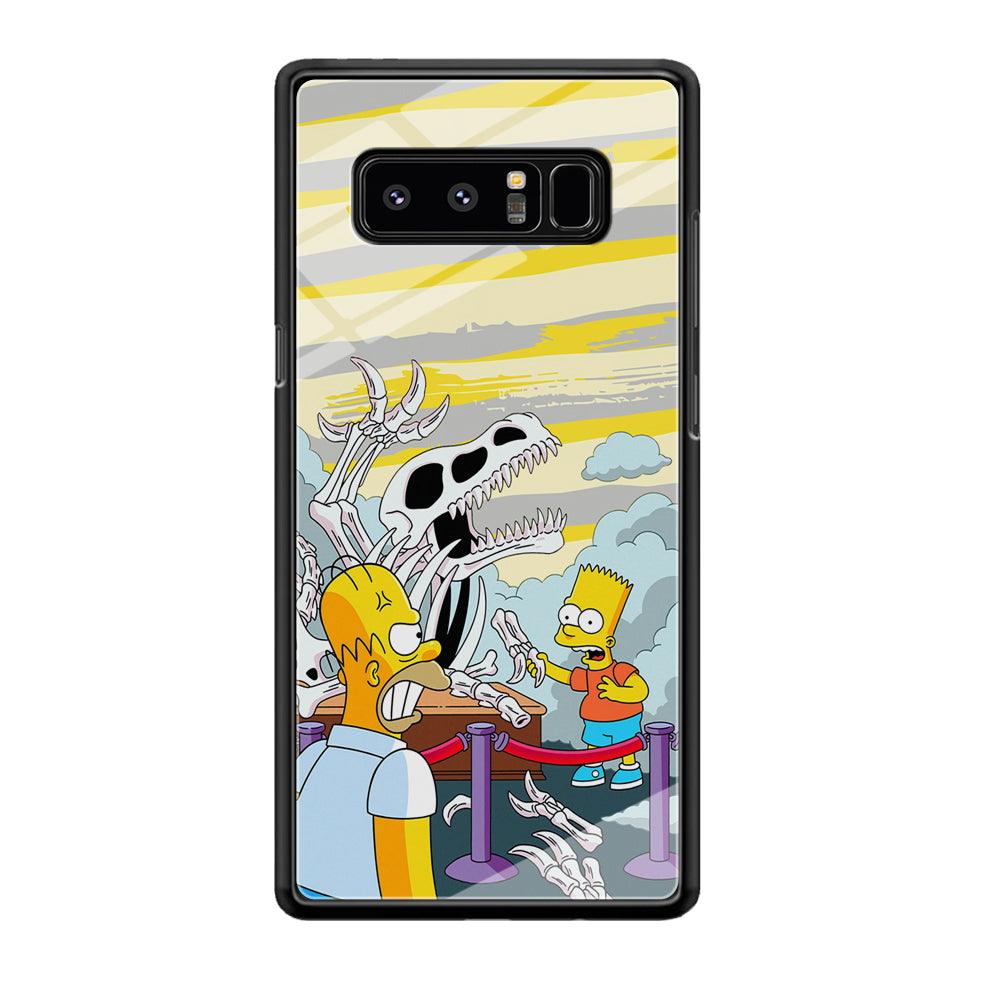 The Simpson Dad and Son Problems Samsung Galaxy Note 8 Case-Oxvistore