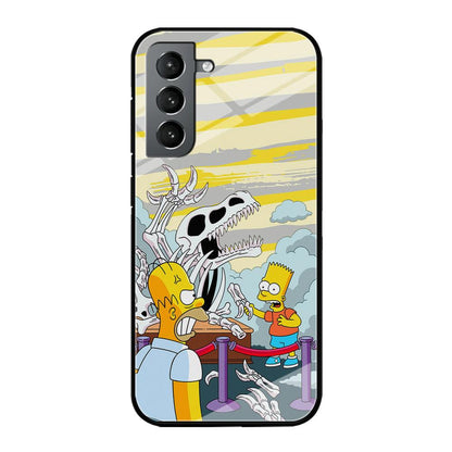 The Simpson Dad and Son Problems Samsung Galaxy S21 Case-Oxvistore