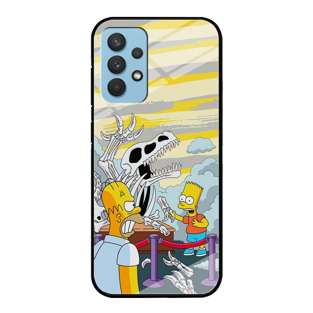 The Simpson Dad and Son Problems Samsung Galaxy A32 Case-Oxvistore