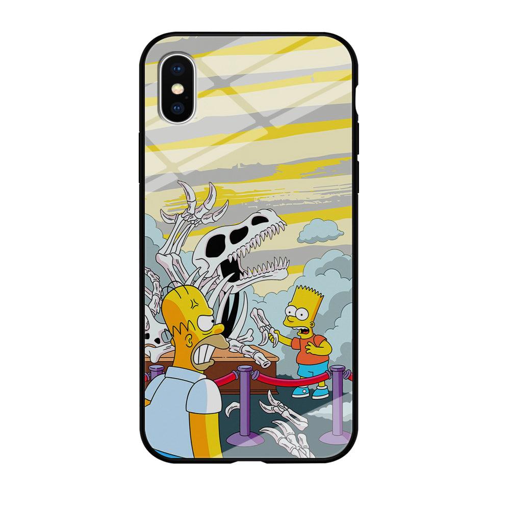 The Simpson Dad and Son Problems iPhone XS Case-Oxvistore