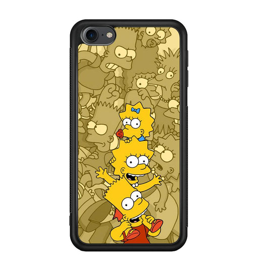 The Simpson Family Warmth iPod Touch 6 Case-Rubber Black (2D Case)-Oxvistore