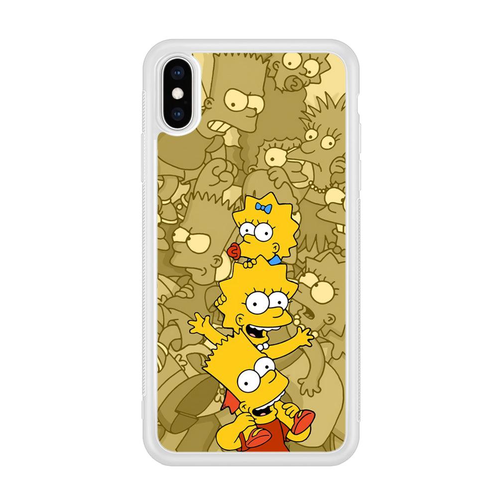 The Simpson Family Warmth iPhone X Case-Oxvistore