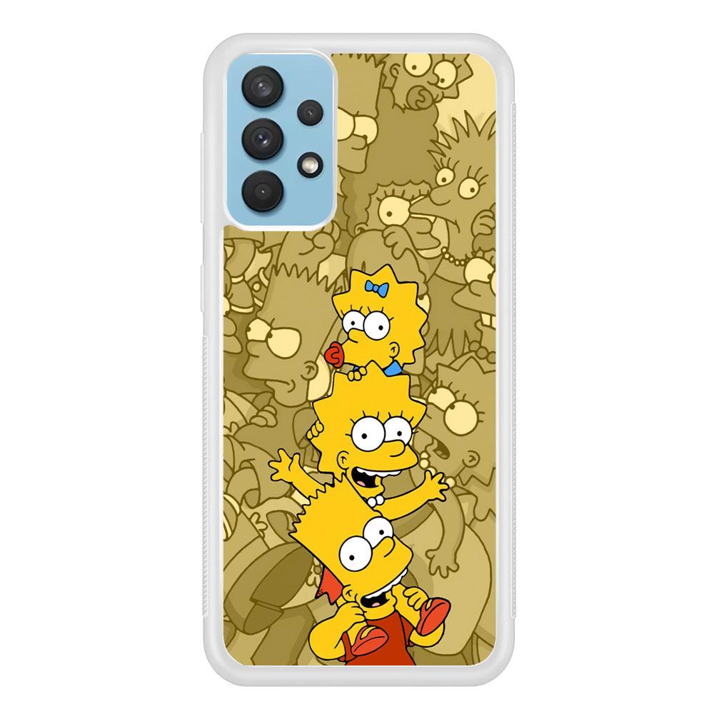 The Simpson Family Warmth Samsung Galaxy A32 Case-Oxvistore