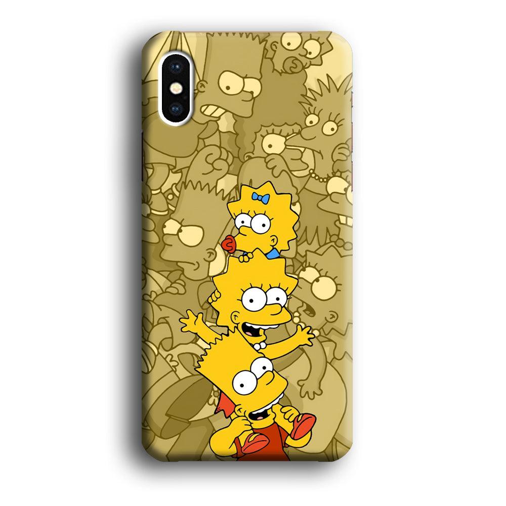 The Simpson Family Warmth iPhone X Case-Oxvistore