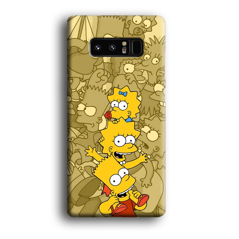 The Simpson Family Warmth Samsung Galaxy Note 8 Case-Oxvistore