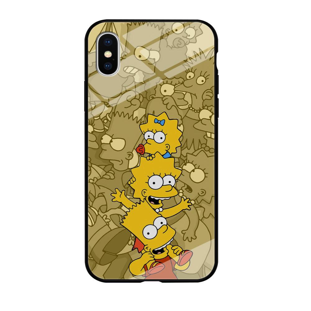 The Simpson Family Warmth iPhone X Case-Oxvistore