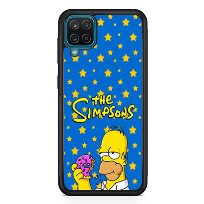 The Simpson Feel Good with Donut Samsung Galaxy A12 Case-Oxvistore