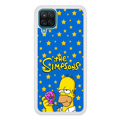 The Simpson Feel Good with Donut Samsung Galaxy A12 Case-Oxvistore