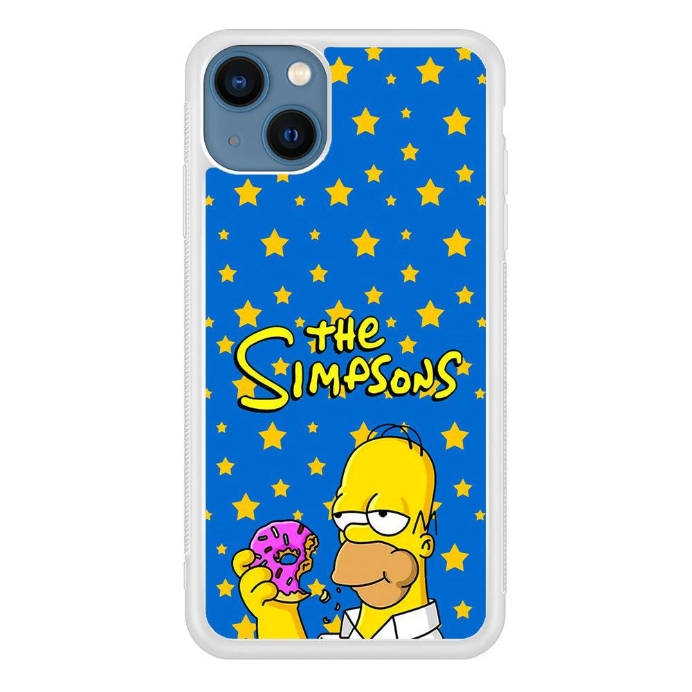 The Simpson Feel Good with Donut iPhone 15 Plus Case-Oxvistore