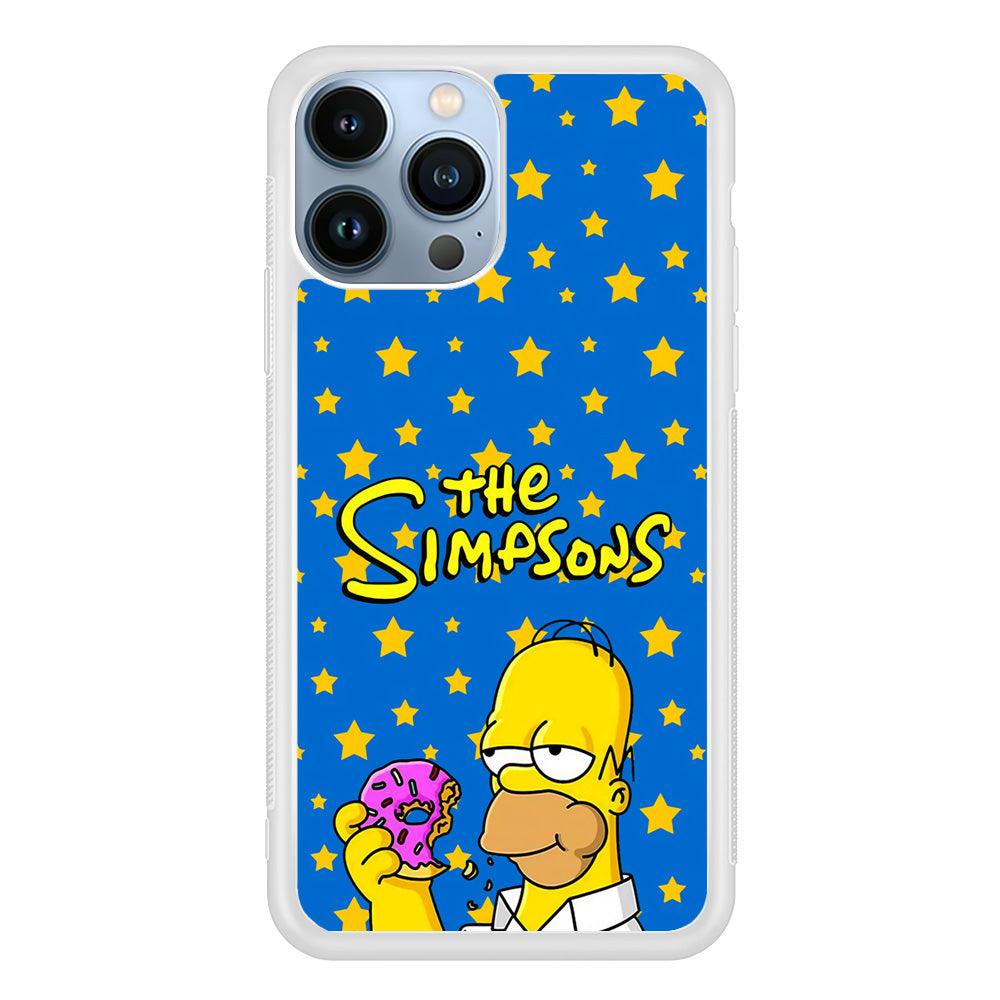 The Simpson Feel Good with Donut iPhone 14 Pro Max Case-Oxvistore