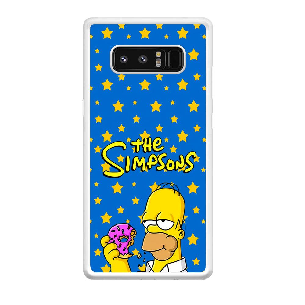 The Simpson Feel Good with Donut Samsung Galaxy Note 8 Case-Oxvistore