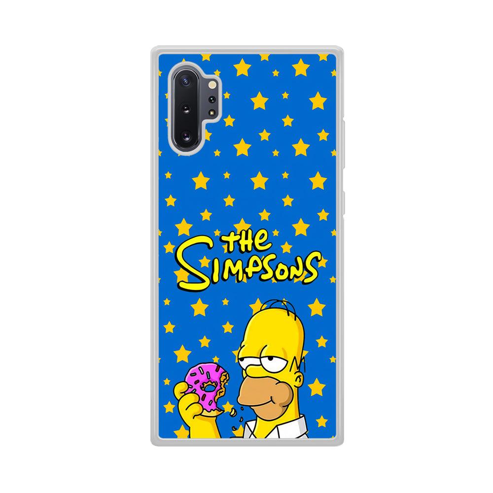 The Simpson Feel Good with Donut Samsung Galaxy Note 10 Plus Case-Oxvistore