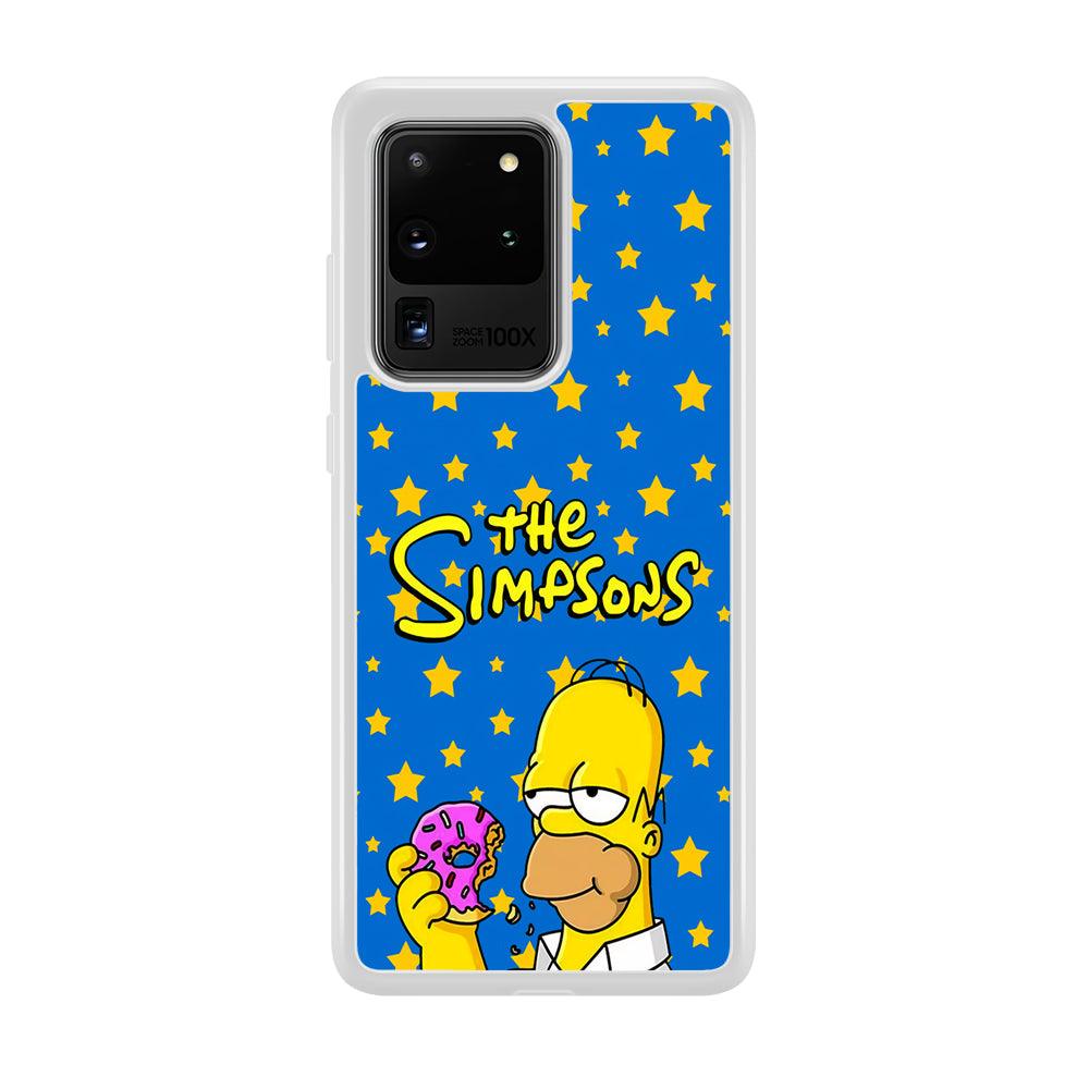 The Simpson Feel Good with Donut Samsung Galaxy S20 Ultra Case-Oxvistore