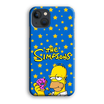 The Simpson Feel Good with Donut iPhone 15 Plus Case-Oxvistore