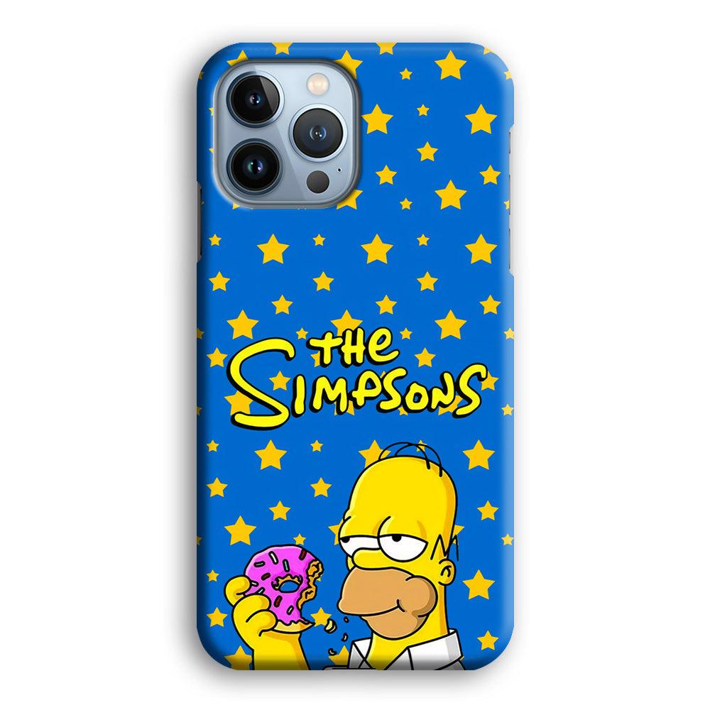 The Simpson Feel Good with Donut iPhone 14 Pro Case-Oxvistore