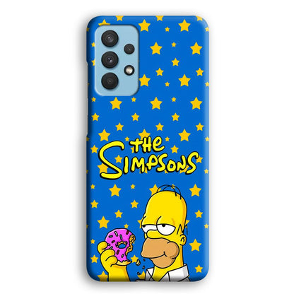 The Simpson Feel Good with Donut Samsung Galaxy A32 Case-Oxvistore