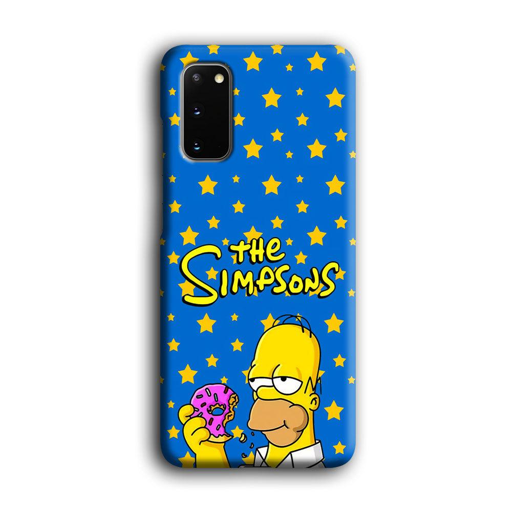 The Simpson Feel Good with Donut Samsung Galaxy S20 Case-Oxvistore