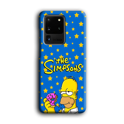 The Simpson Feel Good with Donut Samsung Galaxy S20 Ultra Case-Oxvistore