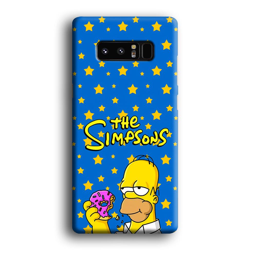 The Simpson Feel Good with Donut Samsung Galaxy Note 8 Case-Oxvistore