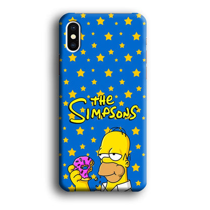 The Simpson Feel Good with Donut iPhone X Case-Oxvistore