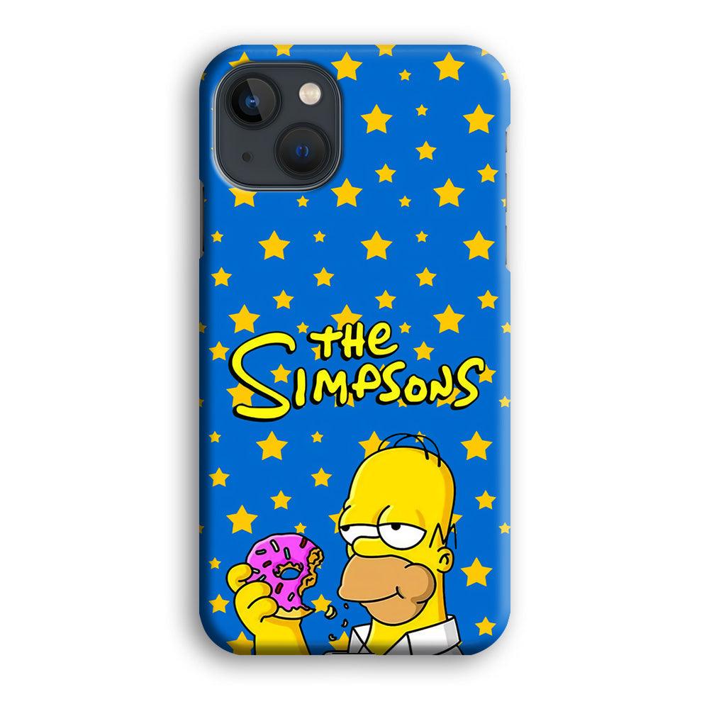 The Simpson Feel Good with Donut iPhone 15 Case-Oxvistore