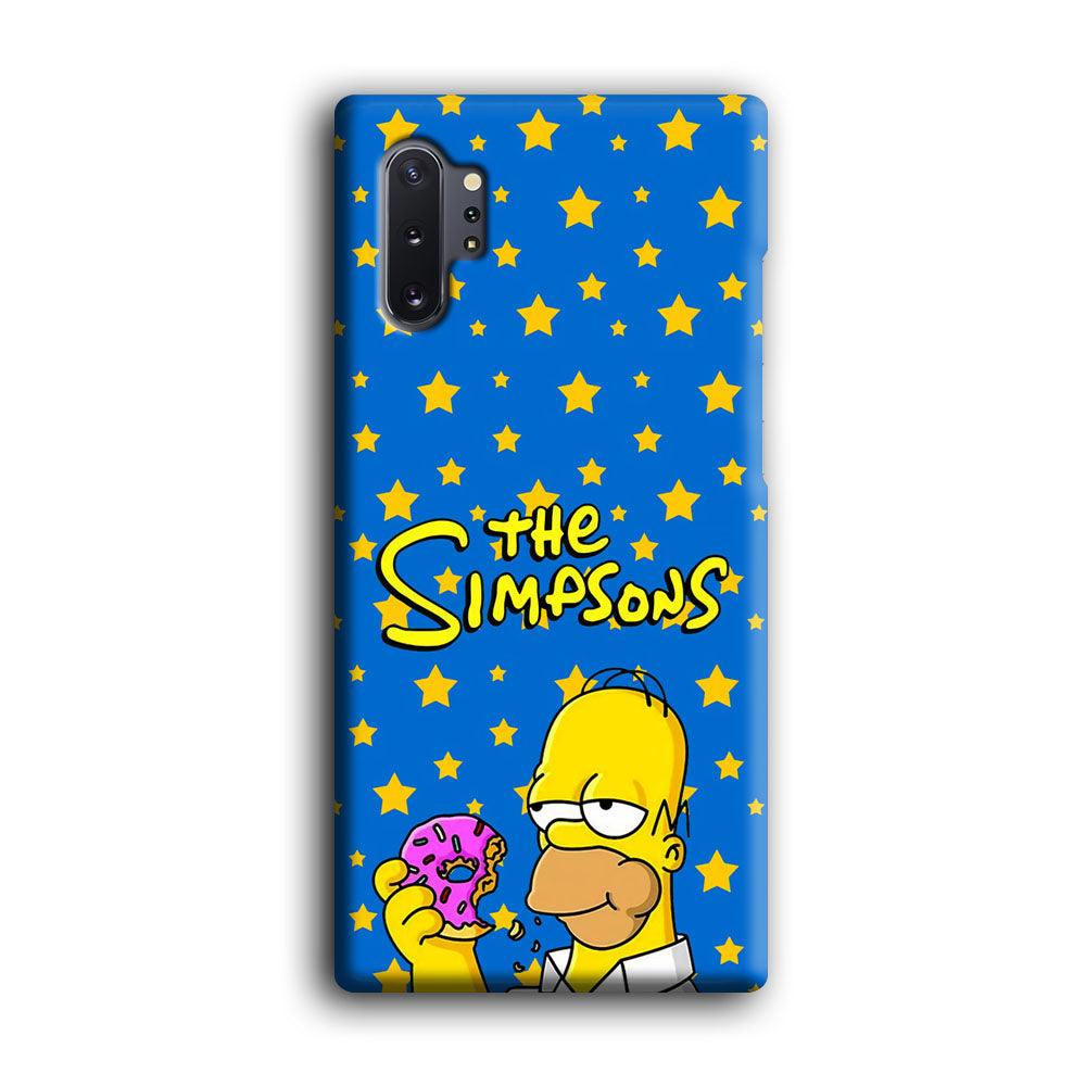 The Simpson Feel Good with Donut Samsung Galaxy Note 10 Plus Case-Oxvistore